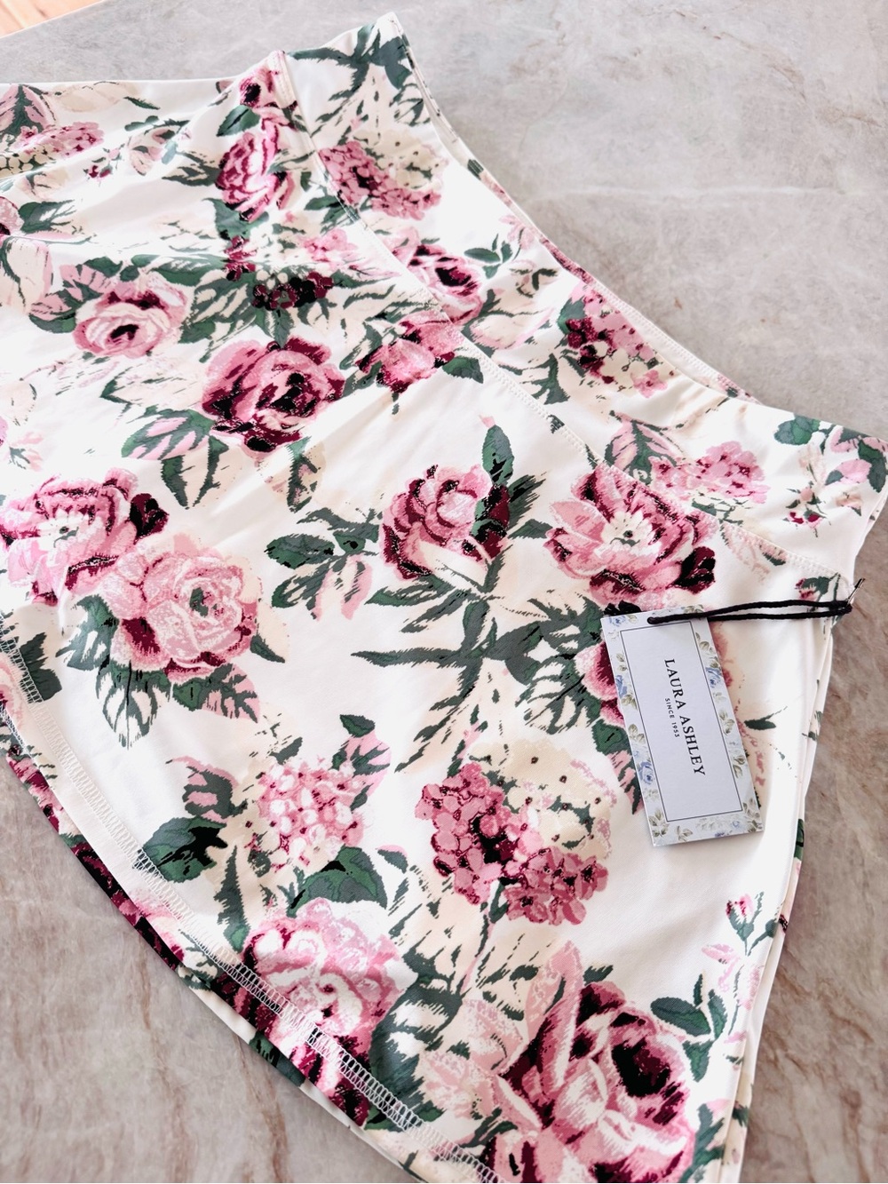 Laura Ashley Floral Athletic Skort XL Cottagecore Golf Tennis UPF 50 NWT